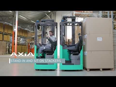 immagine di anteprima del video: Mitsubishi AXiA EX sit and stand on stacker